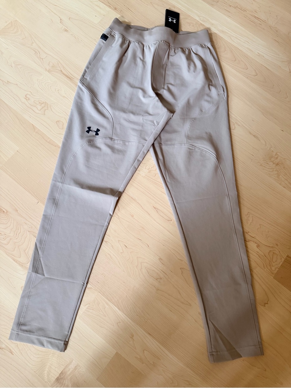 Under Armour Mens Tapered Athleisure Pants/Joggers — Light Taupe